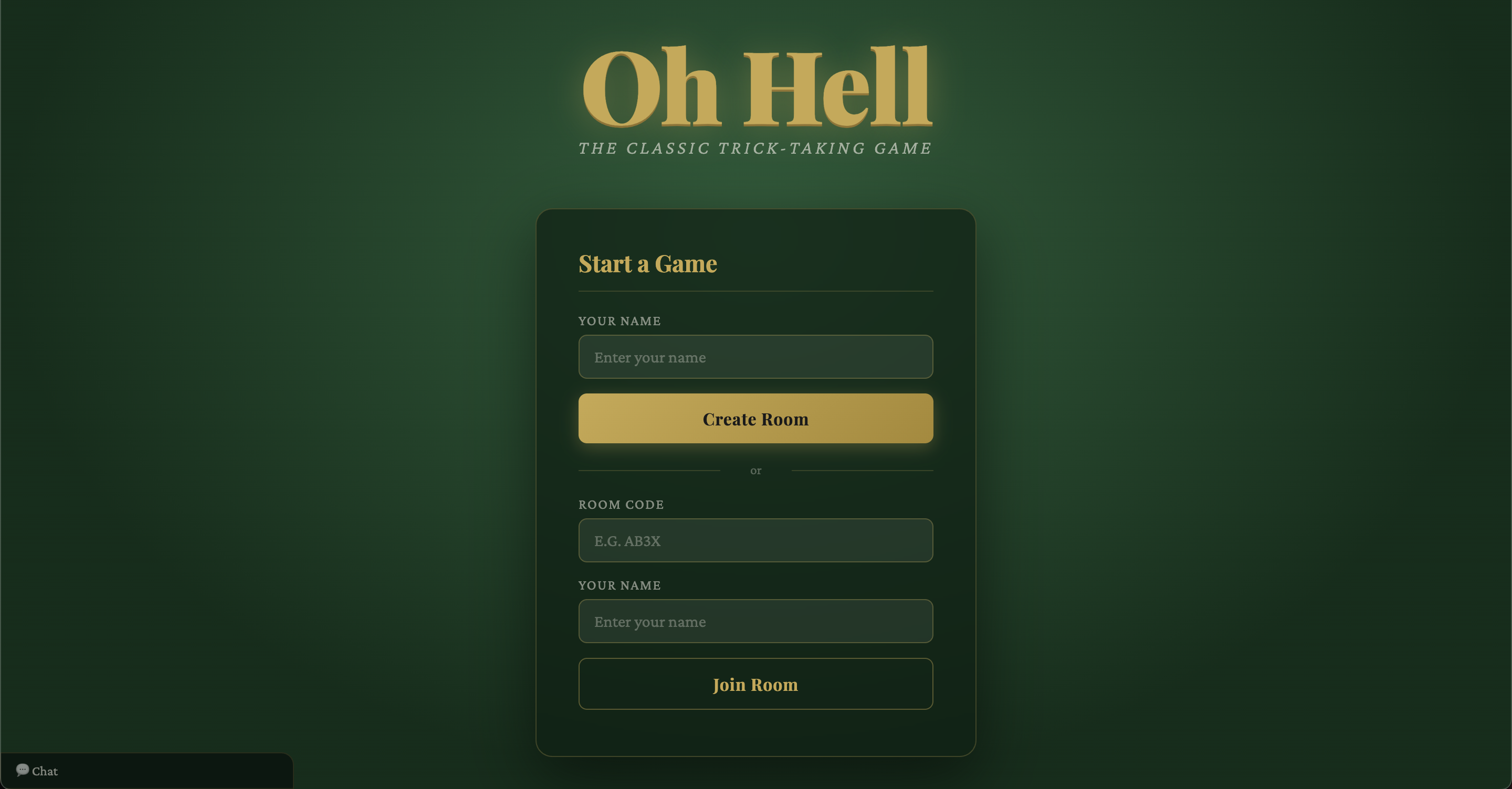 Oh Hell card game